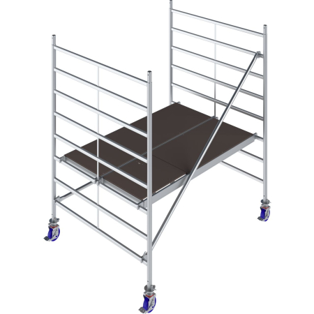 Aluminiowe rusztowanie jezdne Krause STABILO 50 (2,00 × 1,50 m) – wysokość robocza 3–14,4 m